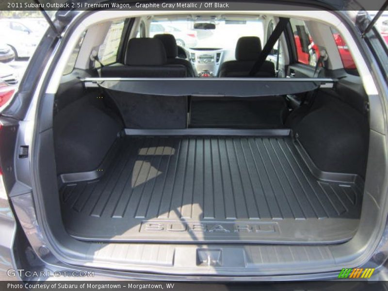 Graphite Gray Metallic / Off Black 2011 Subaru Outback 2.5i Premium Wagon