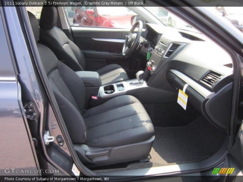 Graphite Gray Metallic / Off Black 2011 Subaru Outback 2.5i Premium Wagon