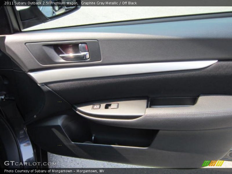 Graphite Gray Metallic / Off Black 2011 Subaru Outback 2.5i Premium Wagon