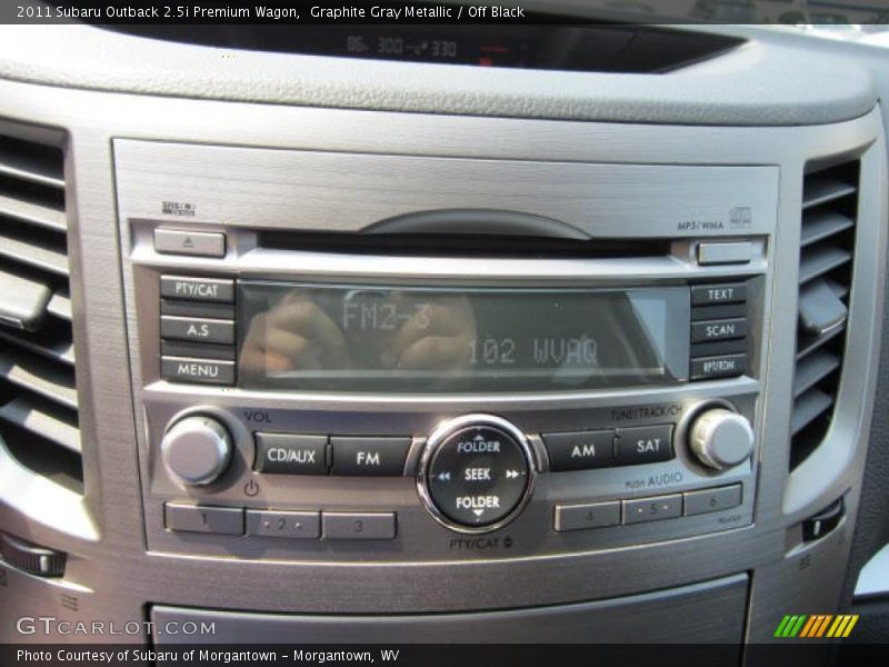 Graphite Gray Metallic / Off Black 2011 Subaru Outback 2.5i Premium Wagon