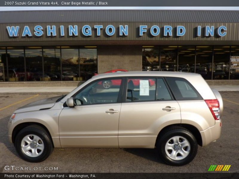 Clear Beige Metallic / Black 2007 Suzuki Grand Vitara 4x4