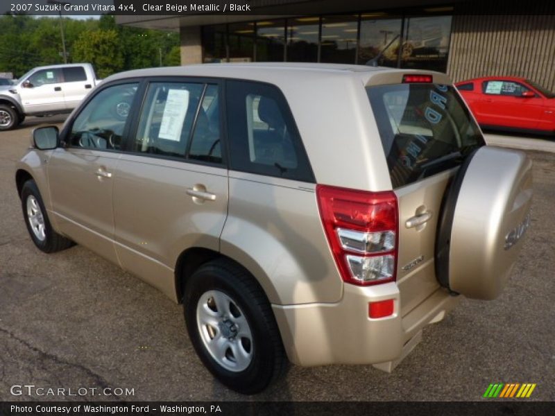 Clear Beige Metallic / Black 2007 Suzuki Grand Vitara 4x4