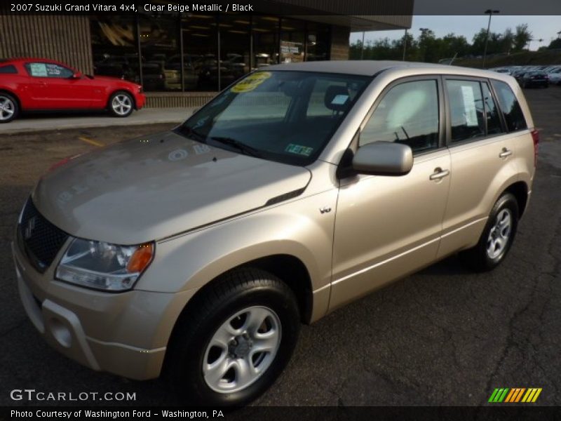 Clear Beige Metallic / Black 2007 Suzuki Grand Vitara 4x4