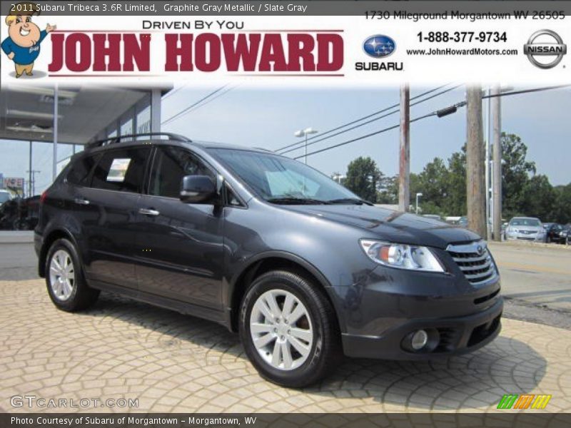 Graphite Gray Metallic / Slate Gray 2011 Subaru Tribeca 3.6R Limited