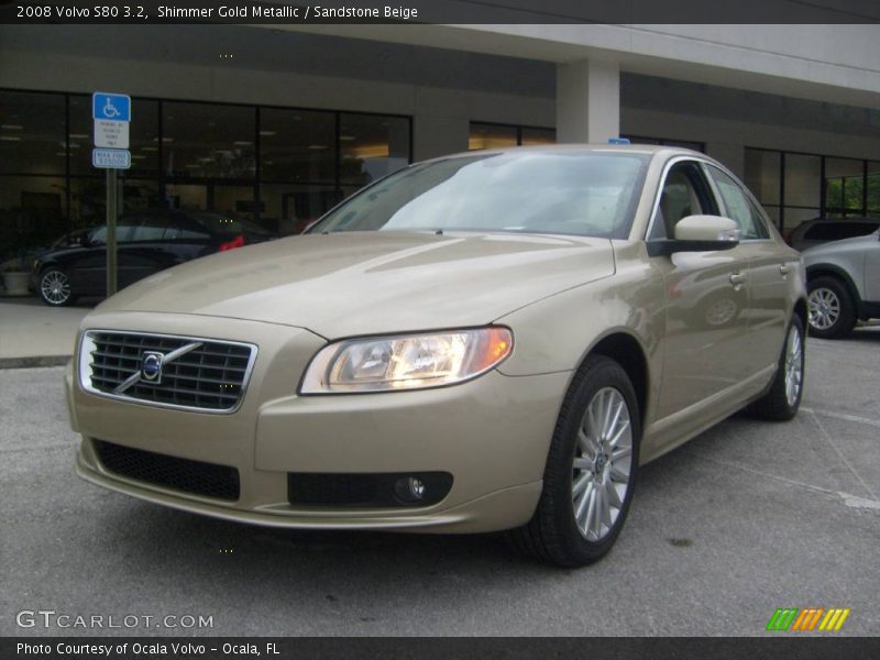 Shimmer Gold Metallic / Sandstone Beige 2008 Volvo S80 3.2