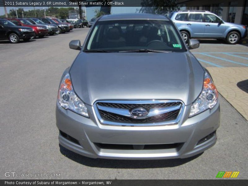 Steel Silver Metallic / Off-Black 2011 Subaru Legacy 3.6R Limited