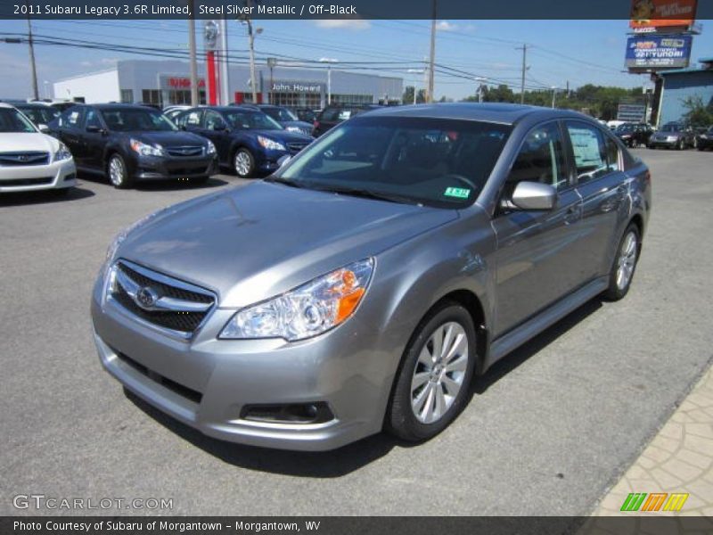 Steel Silver Metallic / Off-Black 2011 Subaru Legacy 3.6R Limited