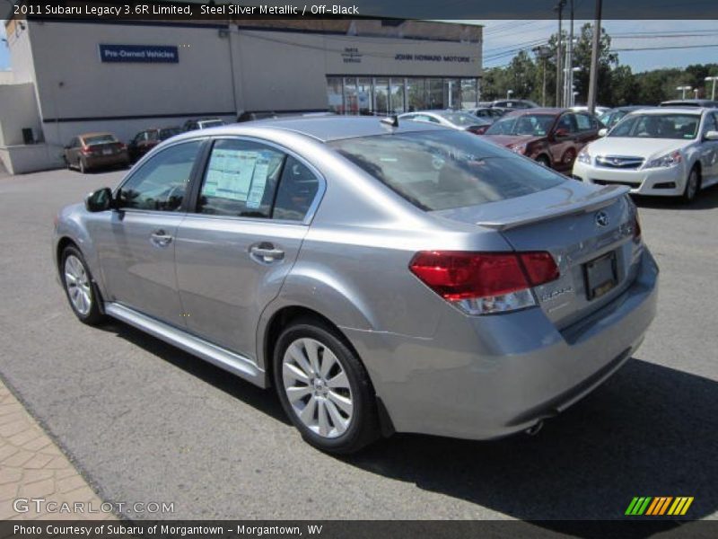 Steel Silver Metallic / Off-Black 2011 Subaru Legacy 3.6R Limited