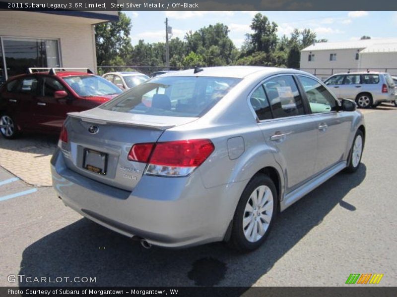 Steel Silver Metallic / Off-Black 2011 Subaru Legacy 3.6R Limited
