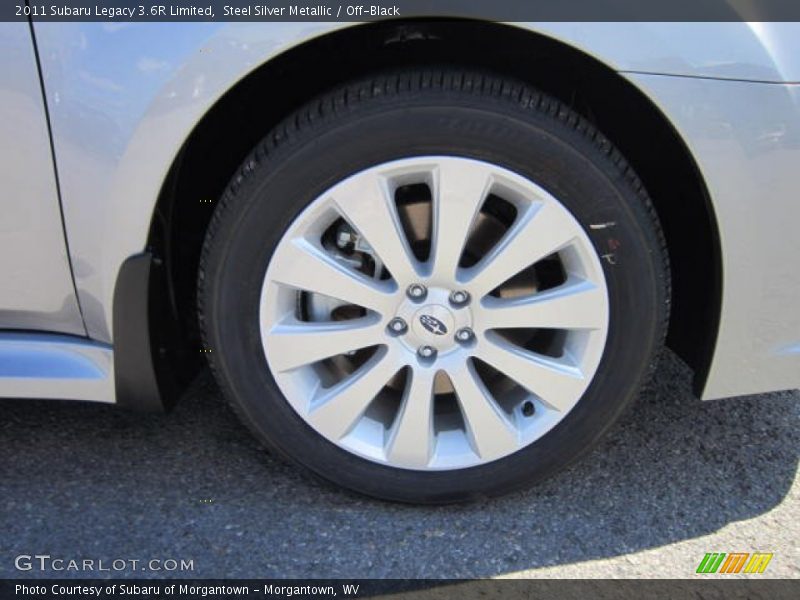 Steel Silver Metallic / Off-Black 2011 Subaru Legacy 3.6R Limited