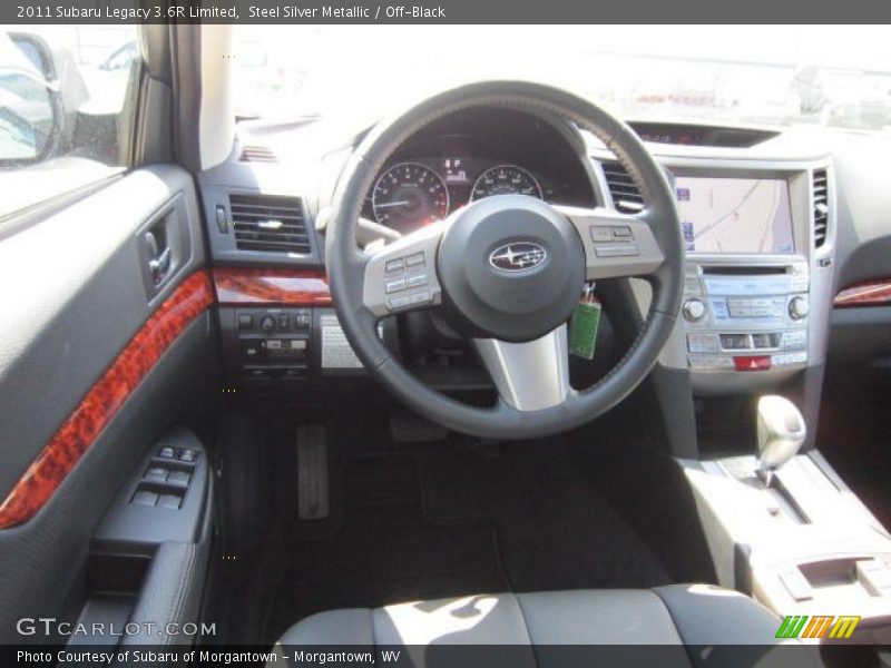 Steel Silver Metallic / Off-Black 2011 Subaru Legacy 3.6R Limited