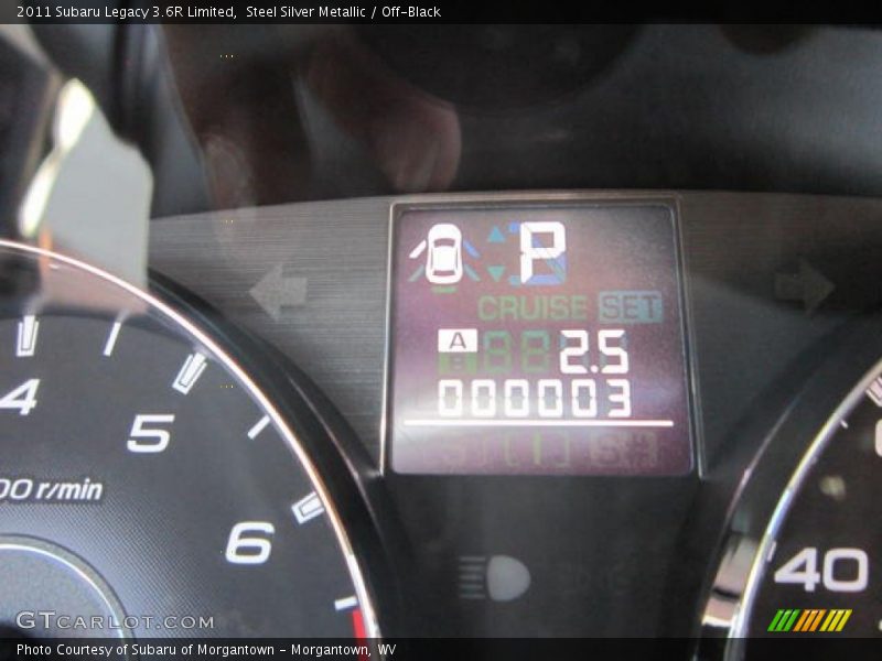 Steel Silver Metallic / Off-Black 2011 Subaru Legacy 3.6R Limited