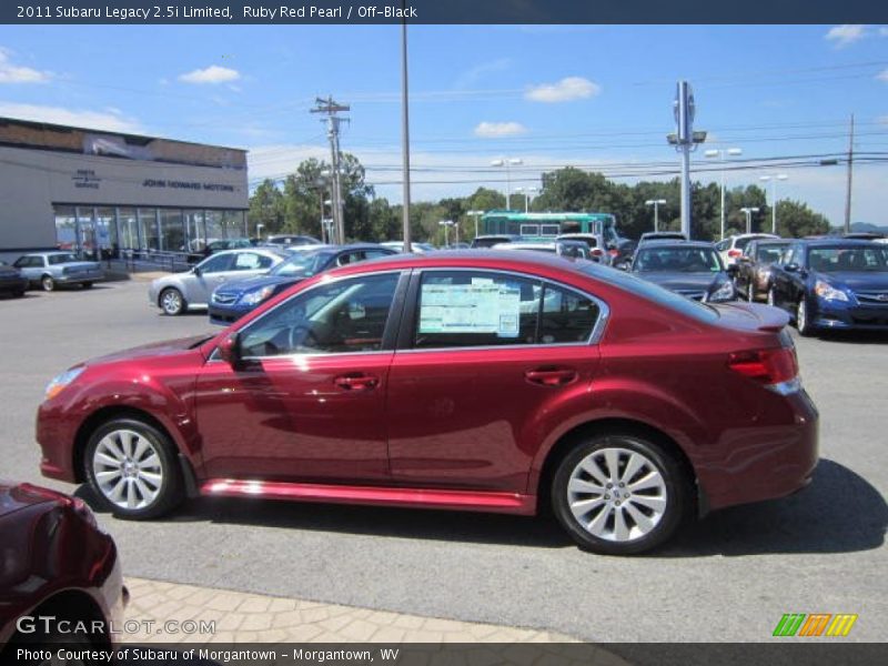 Ruby Red Pearl / Off-Black 2011 Subaru Legacy 2.5i Limited