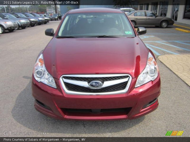 Ruby Red Pearl / Off-Black 2011 Subaru Legacy 2.5i