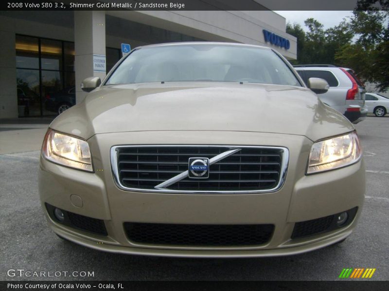 Shimmer Gold Metallic / Sandstone Beige 2008 Volvo S80 3.2