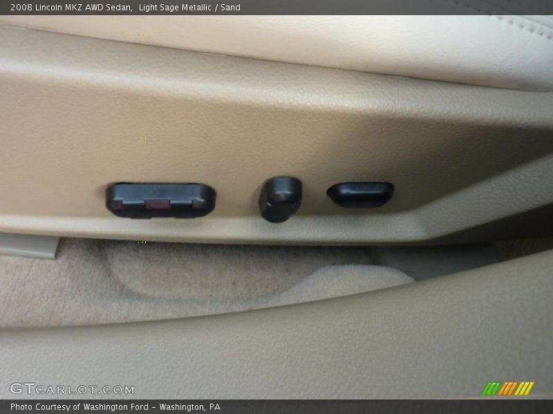 Light Sage Metallic / Sand 2008 Lincoln MKZ AWD Sedan