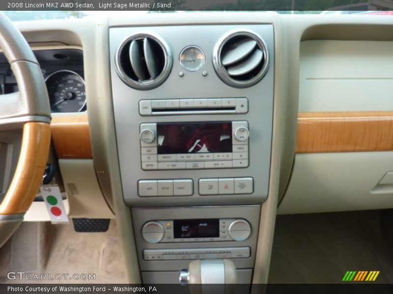 Light Sage Metallic / Sand 2008 Lincoln MKZ AWD Sedan