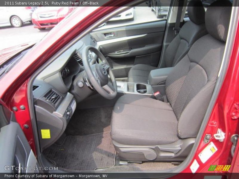 Ruby Red Pearl / Off-Black 2011 Subaru Legacy 2.5i