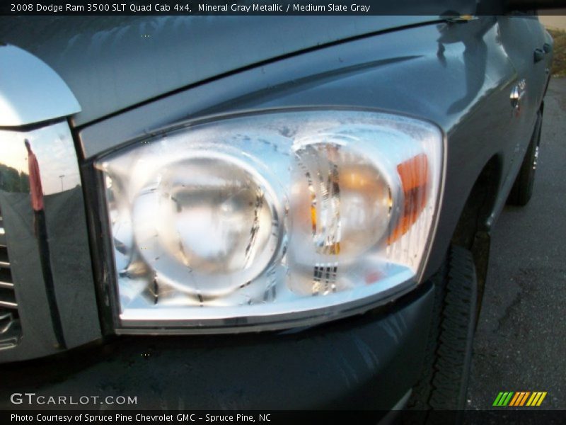 Mineral Gray Metallic / Medium Slate Gray 2008 Dodge Ram 3500 SLT Quad Cab 4x4