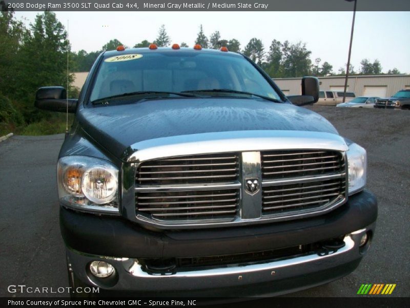 Mineral Gray Metallic / Medium Slate Gray 2008 Dodge Ram 3500 SLT Quad Cab 4x4