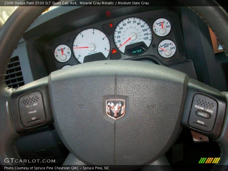 Mineral Gray Metallic / Medium Slate Gray 2008 Dodge Ram 3500 SLT Quad Cab 4x4