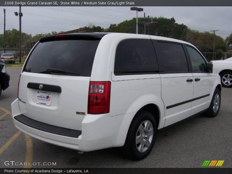 Stone White / Medium Slate Gray/Light Shale 2008 Dodge Grand Caravan SE