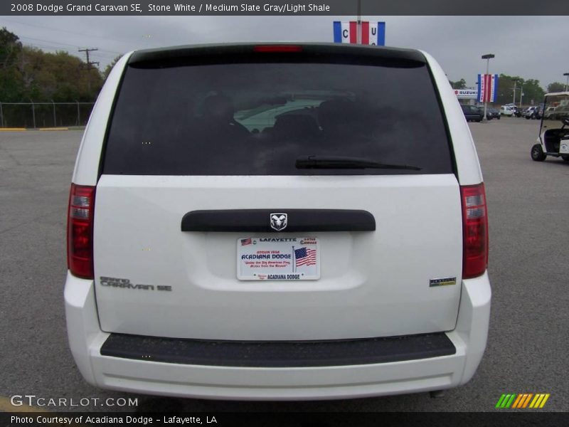 Stone White / Medium Slate Gray/Light Shale 2008 Dodge Grand Caravan SE