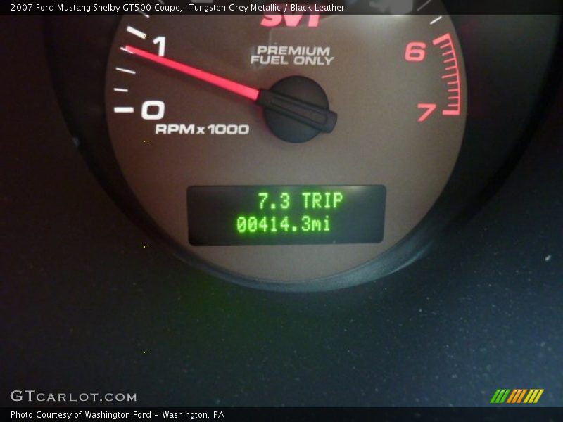 Tungsten Grey Metallic / Black Leather 2007 Ford Mustang Shelby GT500 Coupe