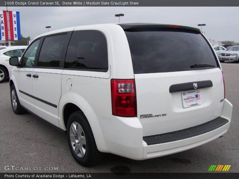 Stone White / Medium Slate Gray/Light Shale 2008 Dodge Grand Caravan SE