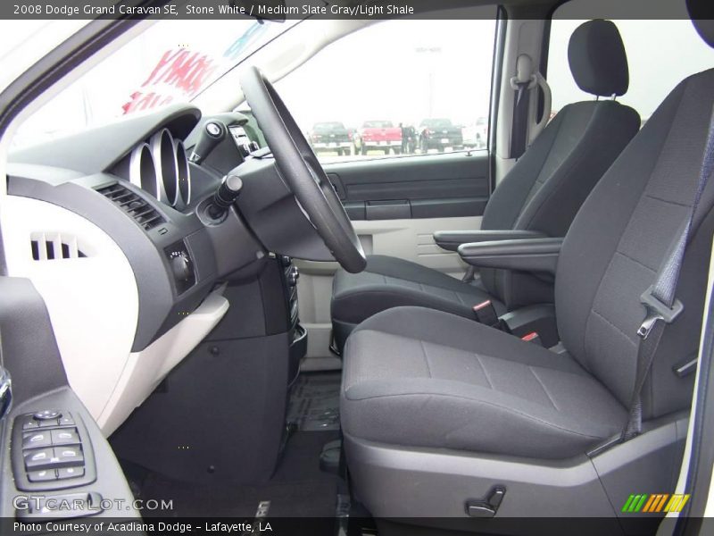 Stone White / Medium Slate Gray/Light Shale 2008 Dodge Grand Caravan SE