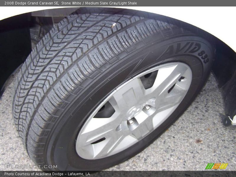 Stone White / Medium Slate Gray/Light Shale 2008 Dodge Grand Caravan SE