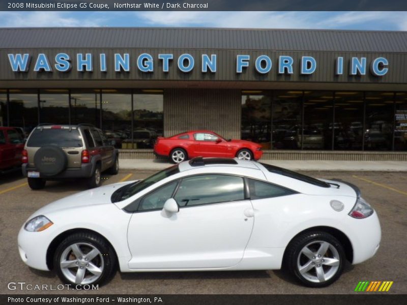 Northstar White / Dark Charcoal 2008 Mitsubishi Eclipse GS Coupe