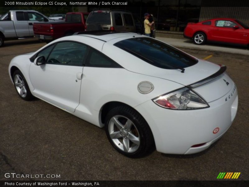Northstar White / Dark Charcoal 2008 Mitsubishi Eclipse GS Coupe