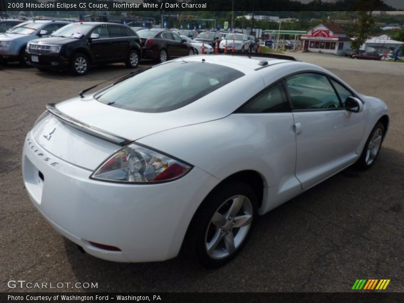 Northstar White / Dark Charcoal 2008 Mitsubishi Eclipse GS Coupe