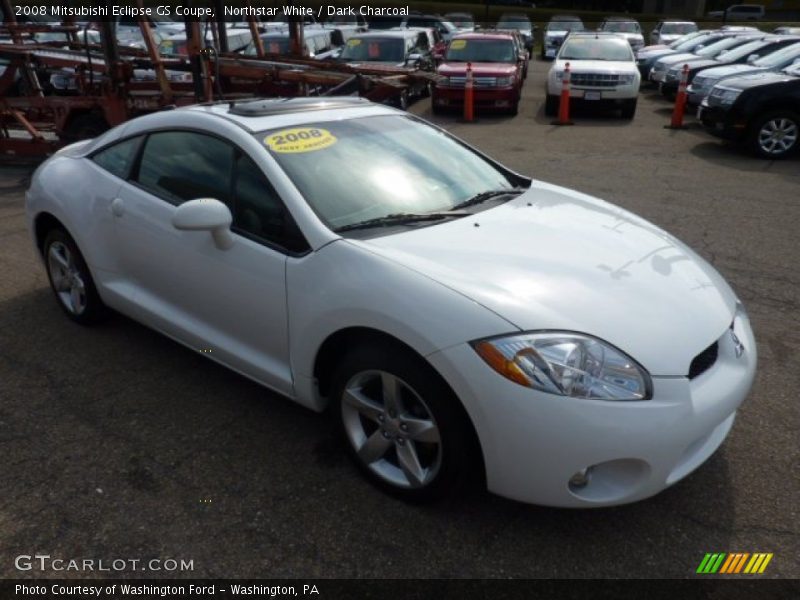 Northstar White / Dark Charcoal 2008 Mitsubishi Eclipse GS Coupe