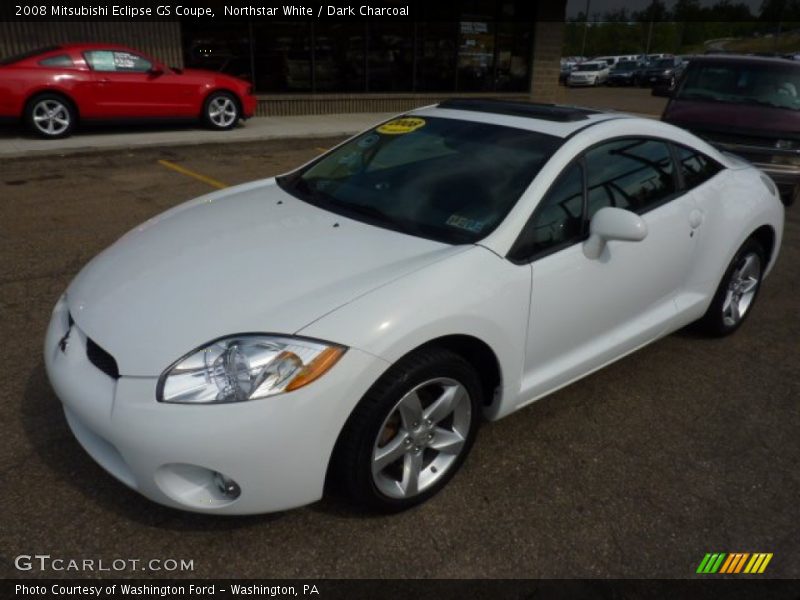 Northstar White / Dark Charcoal 2008 Mitsubishi Eclipse GS Coupe