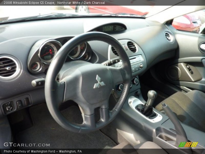 Northstar White / Dark Charcoal 2008 Mitsubishi Eclipse GS Coupe