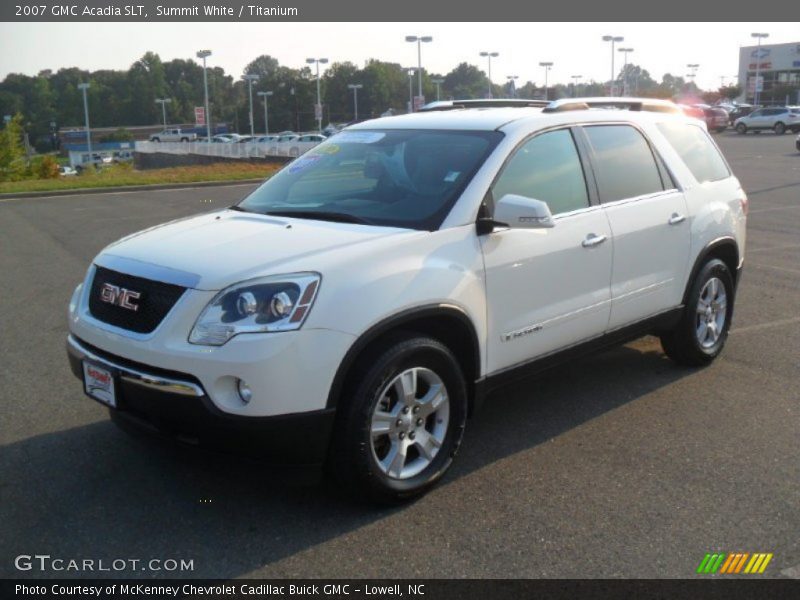 Summit White / Titanium 2007 GMC Acadia SLT
