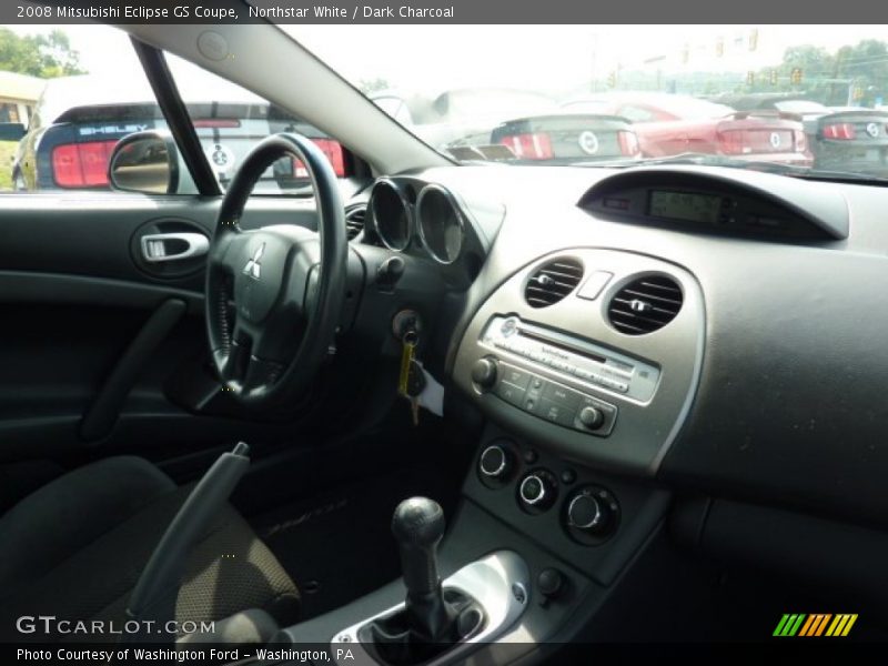 Northstar White / Dark Charcoal 2008 Mitsubishi Eclipse GS Coupe