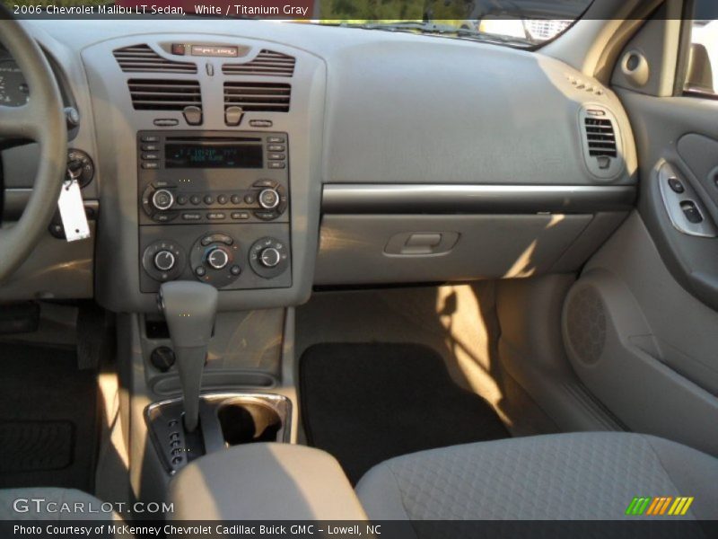 White / Titanium Gray 2006 Chevrolet Malibu LT Sedan
