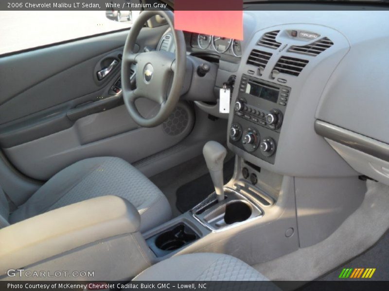 White / Titanium Gray 2006 Chevrolet Malibu LT Sedan