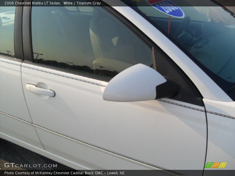 White / Titanium Gray 2006 Chevrolet Malibu LT Sedan