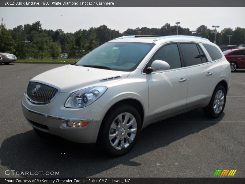 White Diamond Tricoat / Cashmere 2012 Buick Enclave FWD