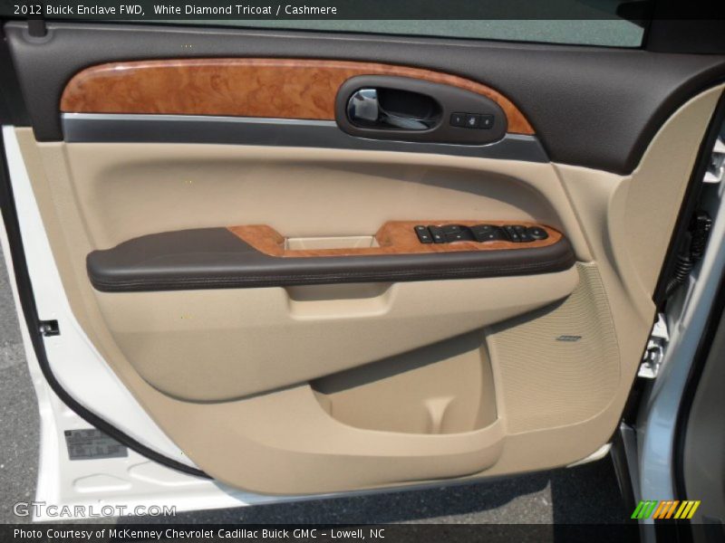 White Diamond Tricoat / Cashmere 2012 Buick Enclave FWD