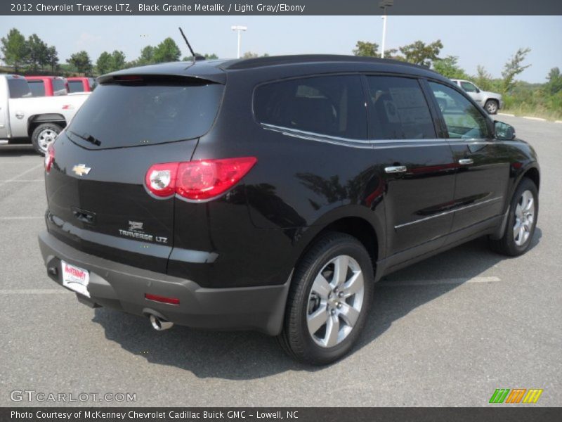Black Granite Metallic / Light Gray/Ebony 2012 Chevrolet Traverse LTZ