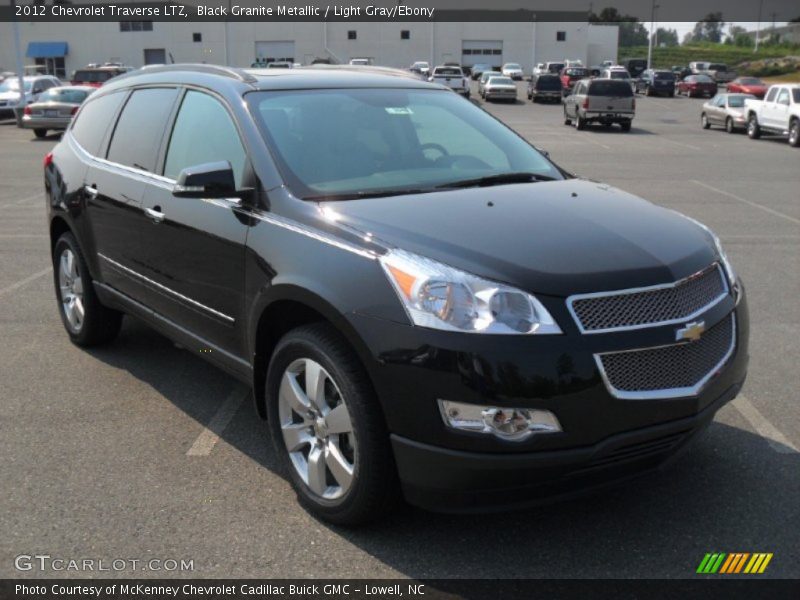 Black Granite Metallic / Light Gray/Ebony 2012 Chevrolet Traverse LTZ