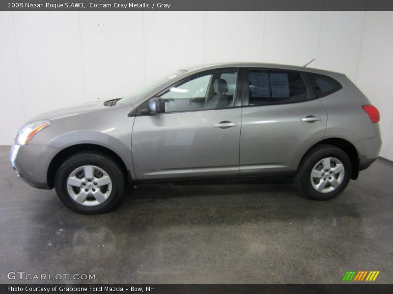 Gotham Gray Metallic / Gray 2008 Nissan Rogue S AWD