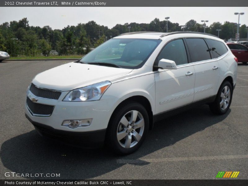 White / Cashmere/Ebony 2012 Chevrolet Traverse LTZ