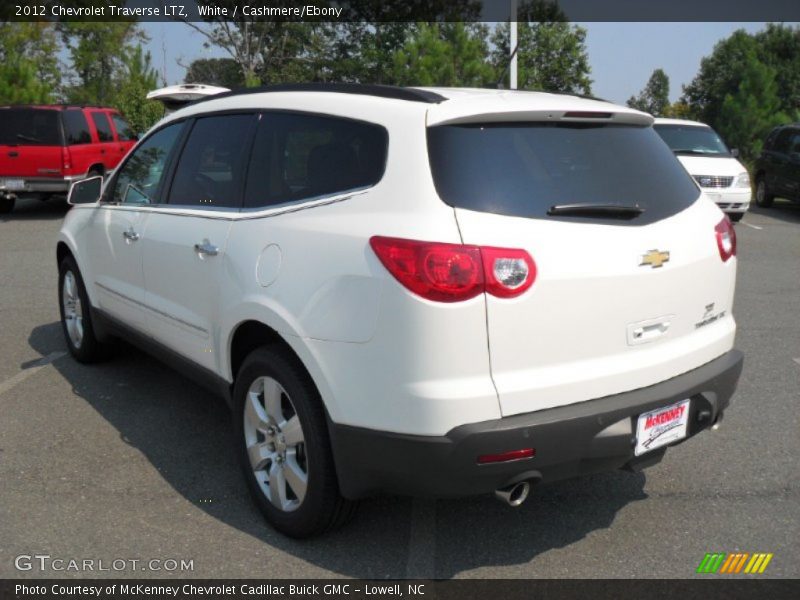 White / Cashmere/Ebony 2012 Chevrolet Traverse LTZ