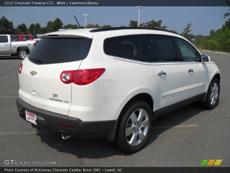 White / Cashmere/Ebony 2012 Chevrolet Traverse LTZ